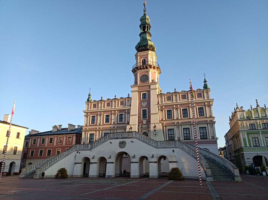 Erasmus Polen Zamosc Rathaus klein